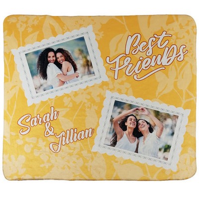 50 x 60" Sherpa Luxe Lined Micro Mink Throw